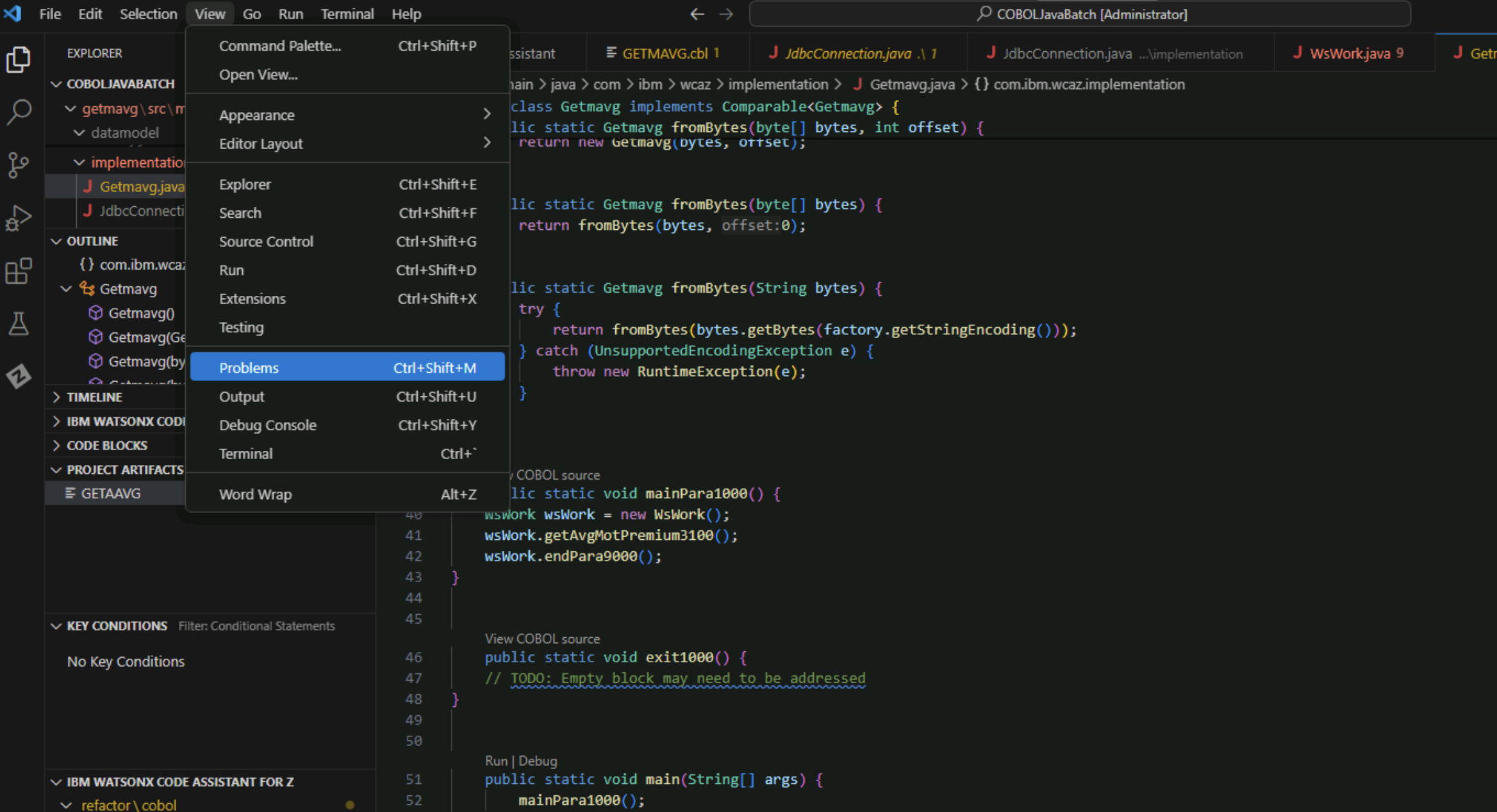 vscode-view-problems